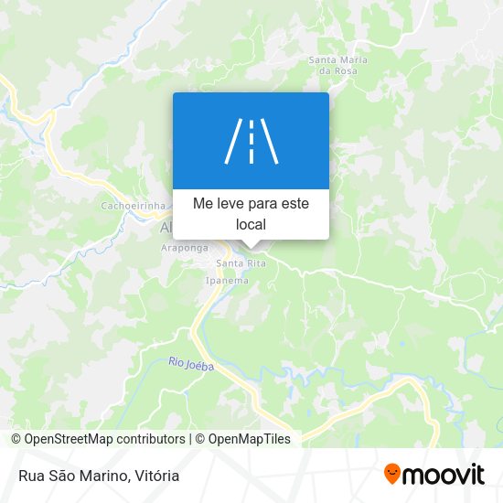 Rua São Marino mapa