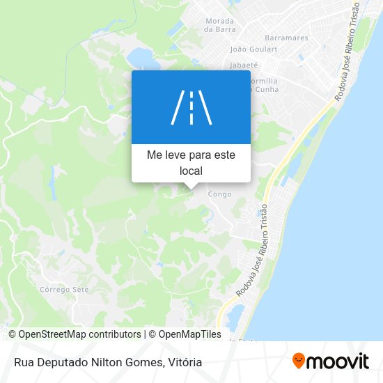 Rua Deputado Nilton Gomes mapa