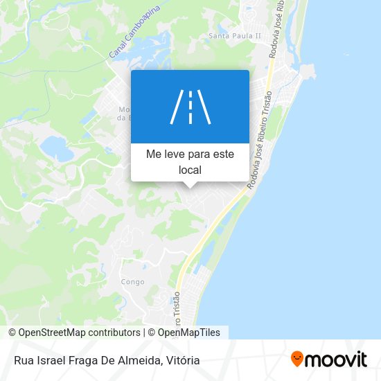 Rua Israel Fraga De Almeida mapa