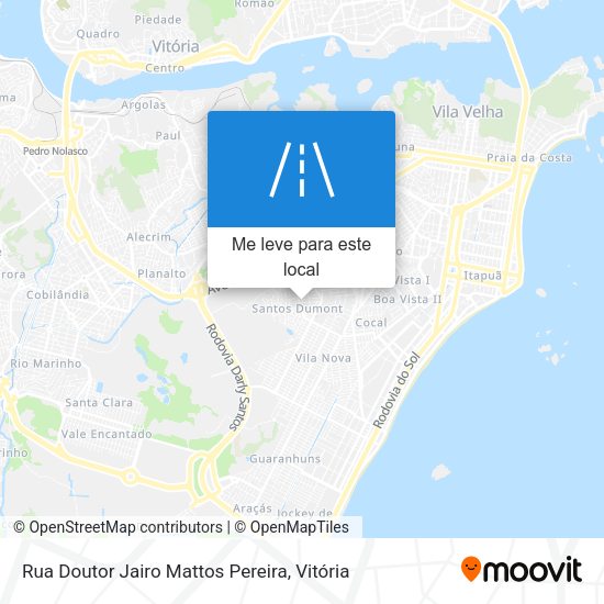 Rua Doutor Jairo Mattos Pereira mapa