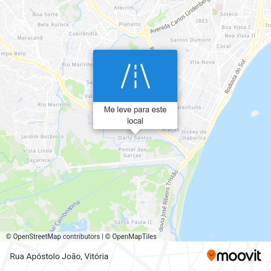 Rua Apóstolo João mapa
