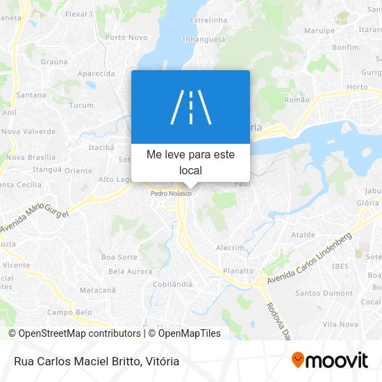 Rua Carlos Maciel Britto mapa