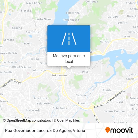 Rua Governador Lacerda De Aguiar mapa