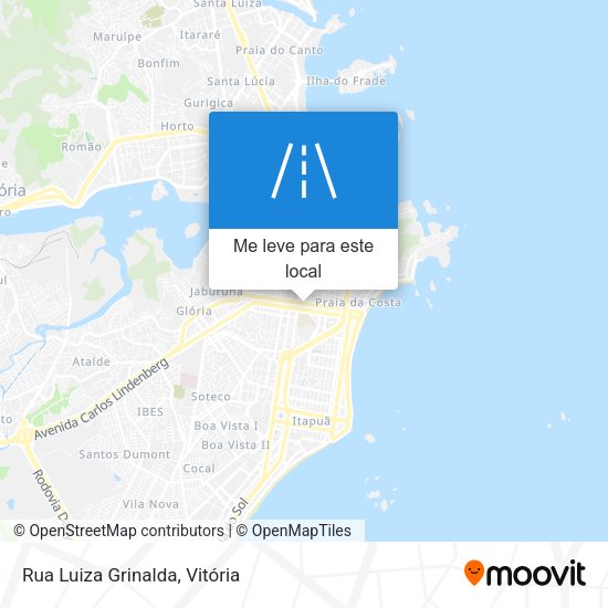 Rua Luiza Grinalda mapa