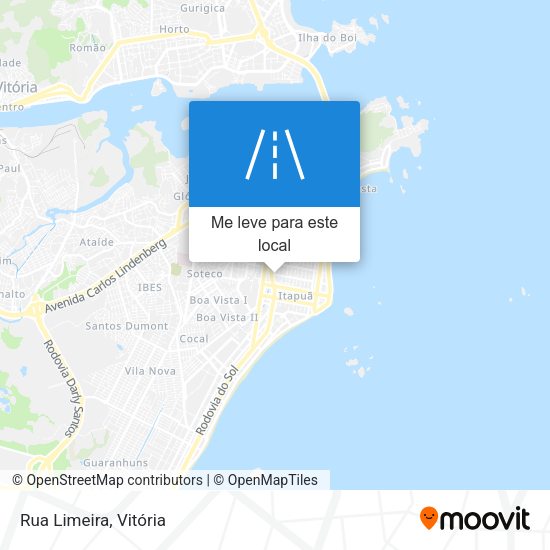 Rua Limeira mapa