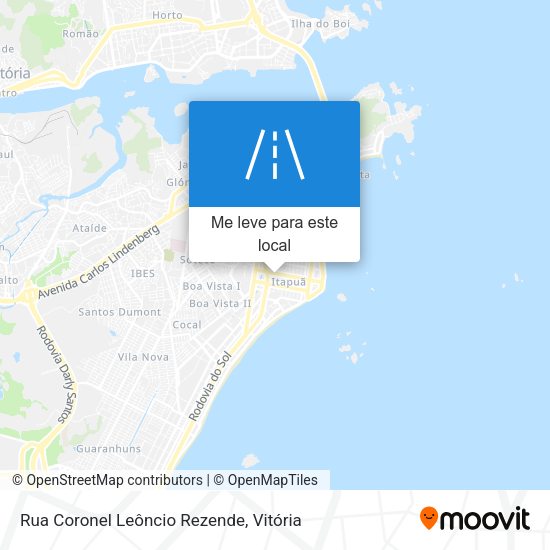 Rua Coronel Leôncio Rezende mapa