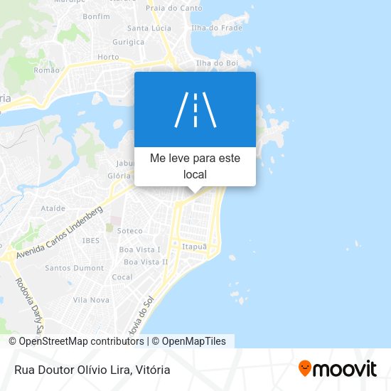 Rua Doutor Olívio Lira mapa