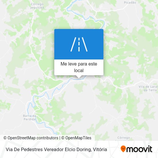 Via De Pedestres Vereador Elcio Doring mapa