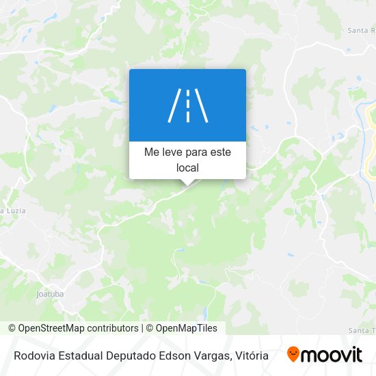 Rodovia Estadual Deputado Edson Vargas mapa