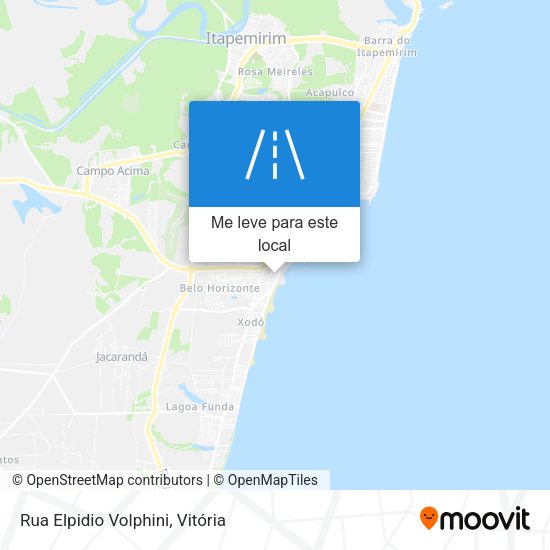 Rua Elpidio Volphini mapa