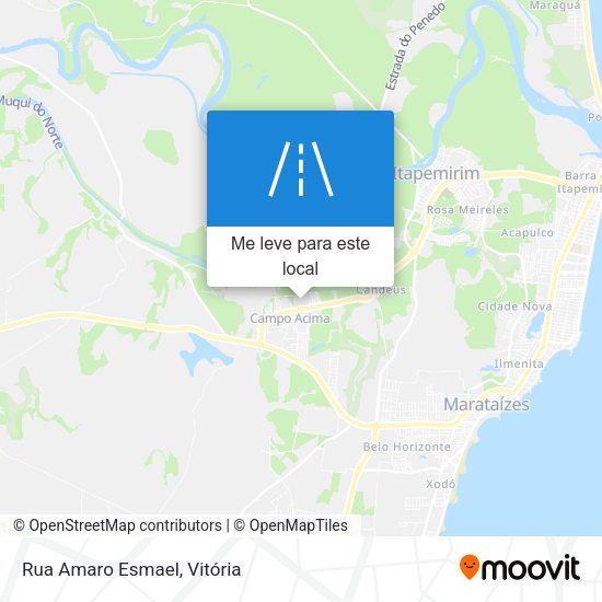 Rua Amaro Esmael mapa