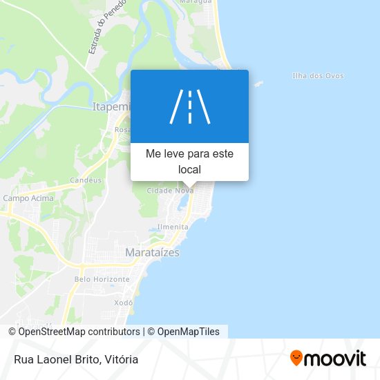 Rua Laonel Brito mapa