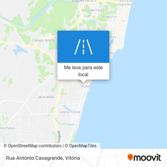 Rua Antonio Casagrande mapa