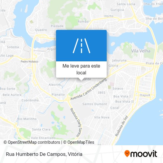 Rua Humberto De Campos mapa