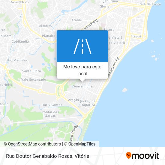 Rua Doutor Genebaldo Rosas mapa