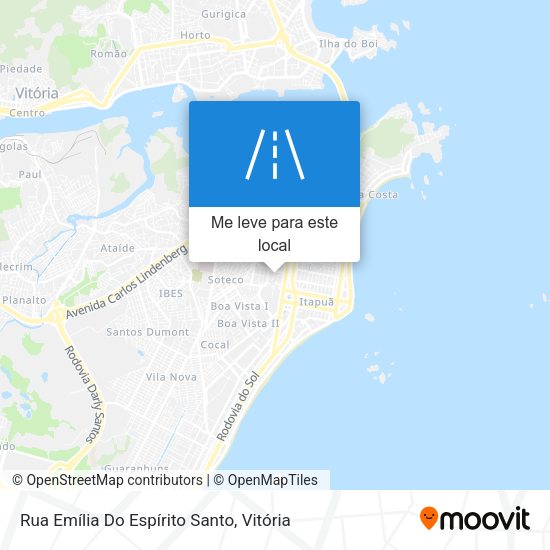 Rua Emília Do Espírito Santo mapa
