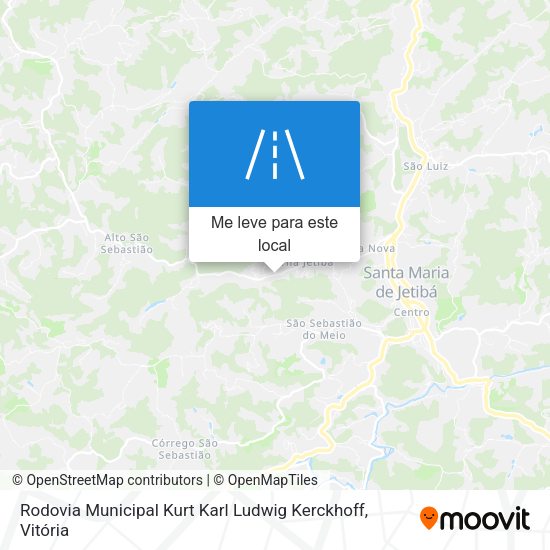 Rodovia Municipal Kurt Karl Ludwig Kerckhoff mapa