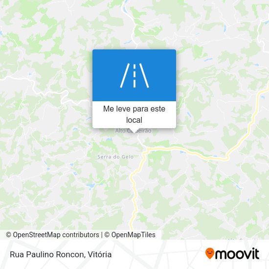 Rua Paulino Roncon mapa