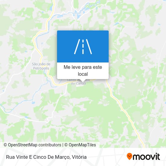 Rua Vinte E Cinco De Março mapa