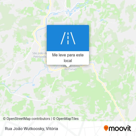 Rua João Wutkoosky mapa