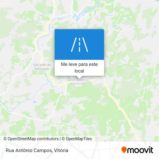 Rua Antônio Campos mapa