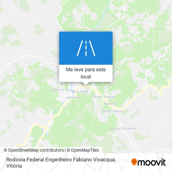 Rodovia Federal Engenheiro Fabiano Vivacqua mapa