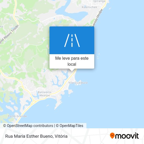 Rua Maria Esther Bueno mapa