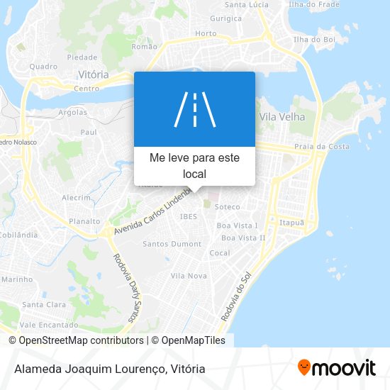 Alameda Joaquim Lourenço mapa
