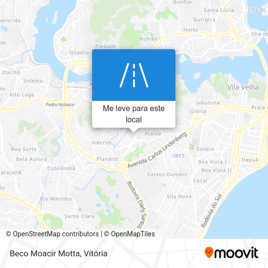 Beco Moacir Motta mapa