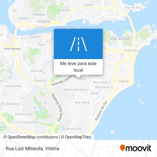 Rua Luiz Miranda mapa