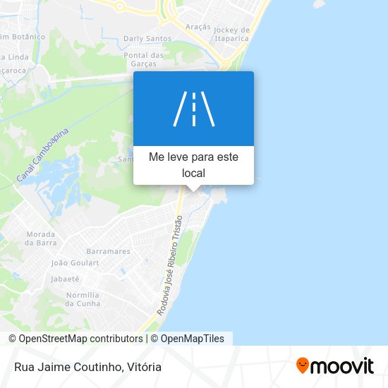Rua Jaime Coutinho mapa