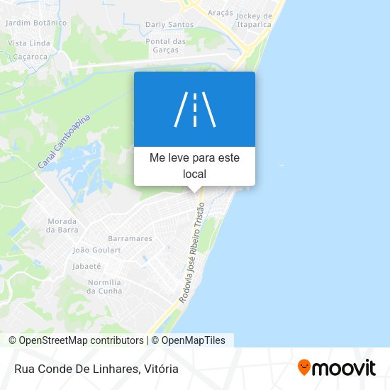 Rua Conde De Linhares mapa
