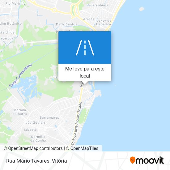 Rua Mário Tavares mapa