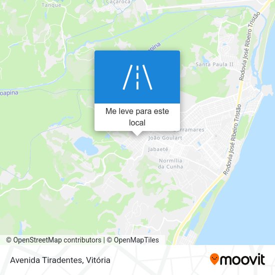 Avenida Tiradentes mapa