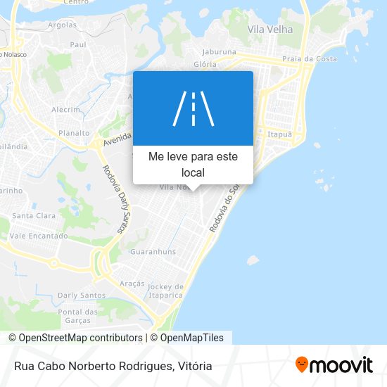 Rua Cabo Norberto Rodrigues mapa