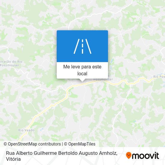 Rua Alberto Guilherme Bertoldo Augusto Arnholz mapa