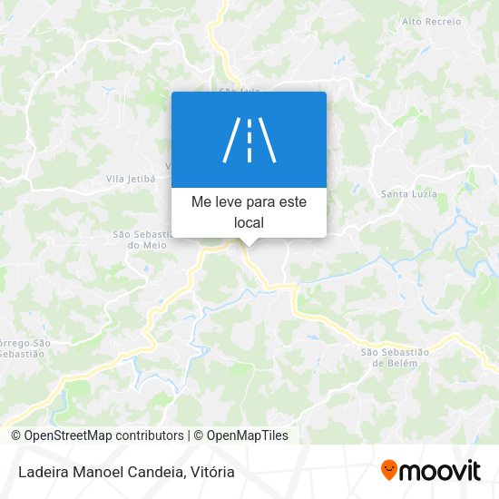 Ladeira Manoel Candeia mapa
