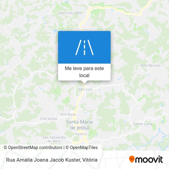 Rua Amalia Joana Jacob Kuster mapa