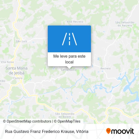 Rua Gustavo Franz Frederico Krause mapa