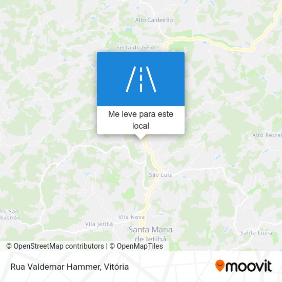 Rua Valdemar Hammer mapa