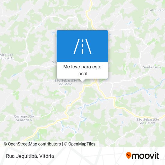 Rua Jequitibá mapa