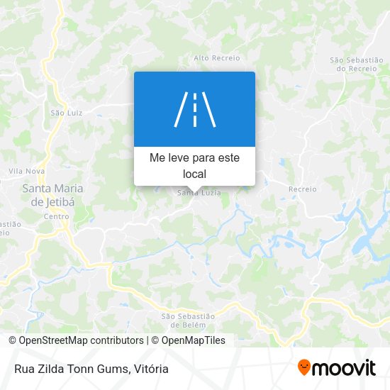 Rua Zilda Tonn Gums mapa