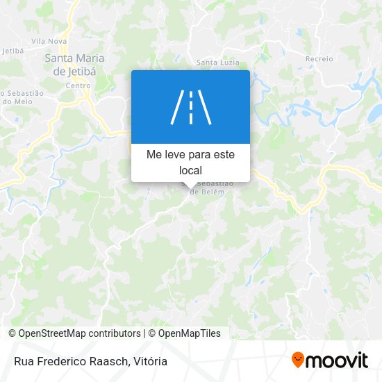 Rua Frederico Raasch mapa