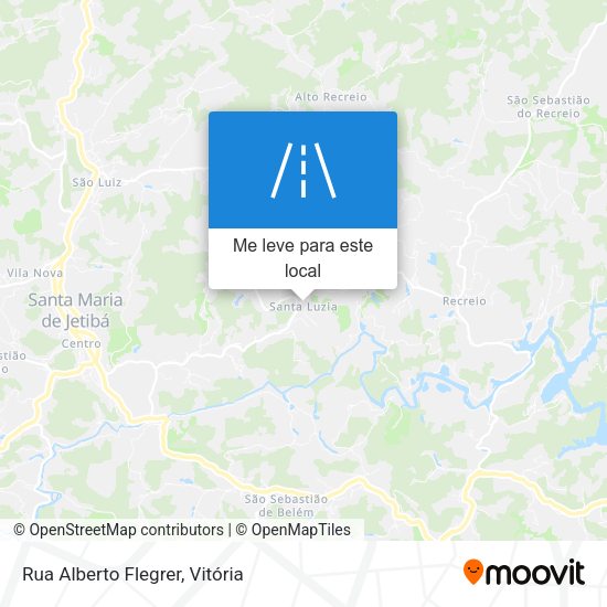 Rua Alberto Flegrer mapa