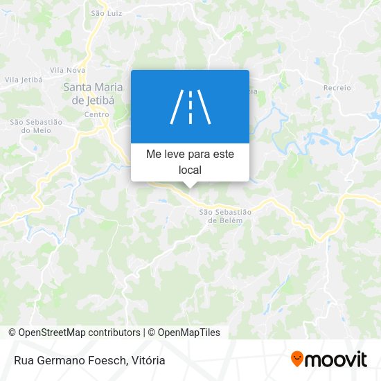 Rua Germano Foesch mapa