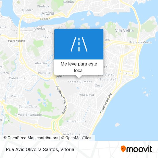 Rua Avis Oliveira Santos mapa