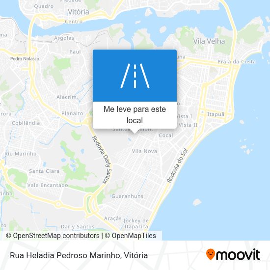 Rua Heladia Pedroso Marinho mapa