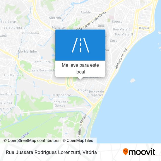 Rua Jussara Rodrigues Lorenzutti mapa