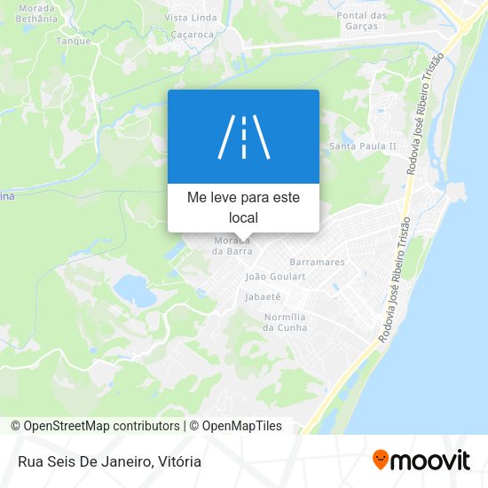 Rua Seis De Janeiro mapa