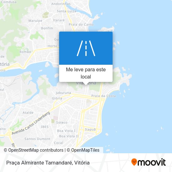 Praça Almirante Tamandaré mapa